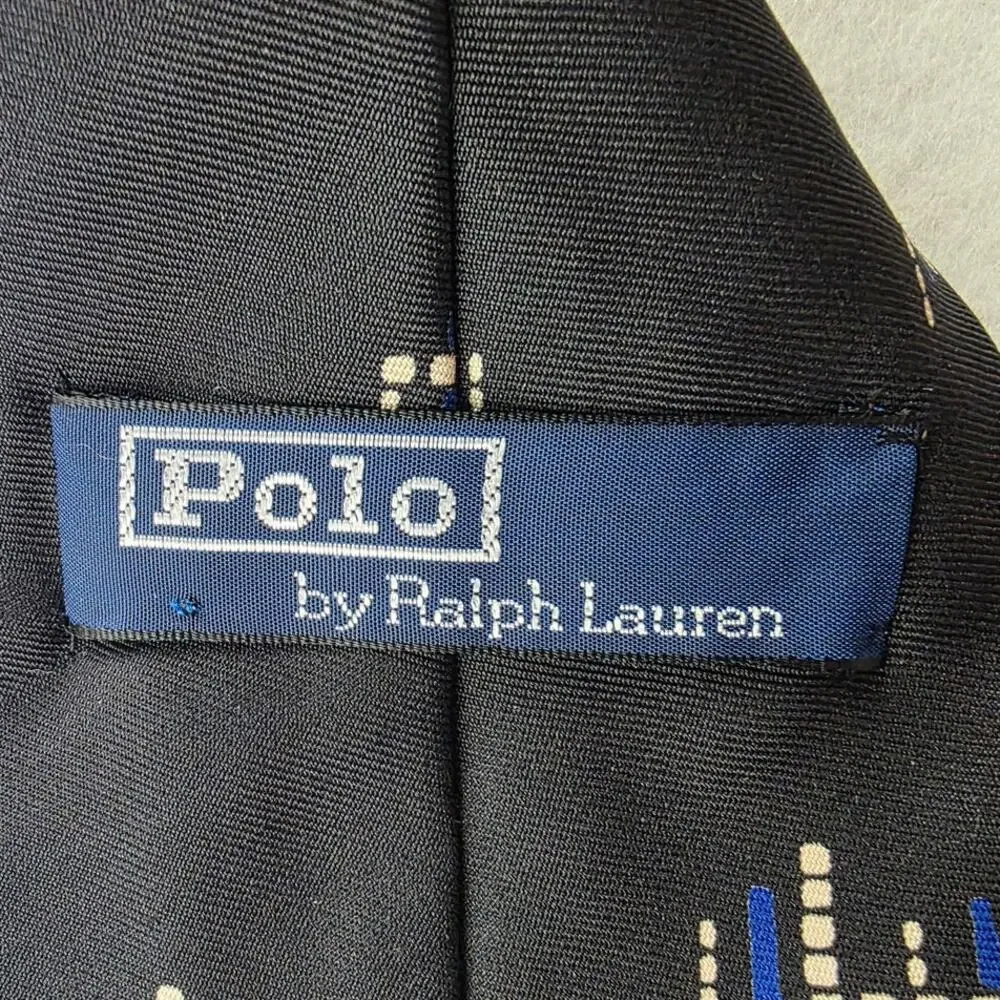 Polo Ralph Lauren Silk Tie Black Blue